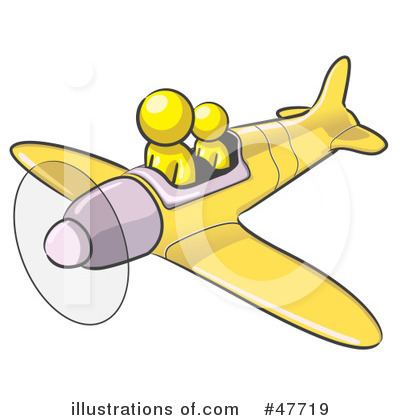 Royalty-Free (RF) Plane Clipart Illustration by Leo Blanchette - Stock Sample #47719