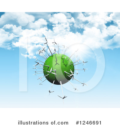 Wind Turbine Clipart #1246691 by KJ Pargeter