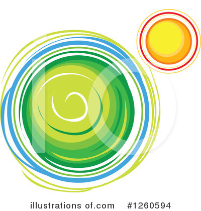 Royalty-Free (RF) Planet Clipart Illustration by Chromaco - Stock Sample #1260594