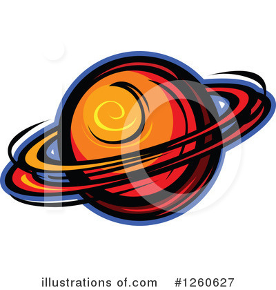 Royalty-Free (RF) Planet Clipart Illustration by Chromaco - Stock Sample #1260627