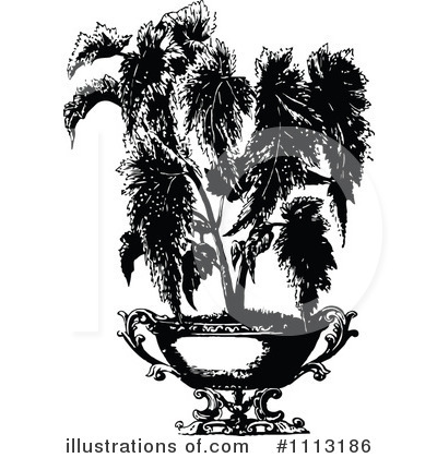 Potted Plant Clipart #1113186 by Prawny Vintage
