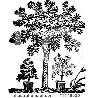 Royalty-Free (RF) Plant Clipart Illustration by Prawny Vintage - Stock Sample #1149530