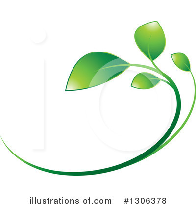 Green Leaves Clipart #1306378 by Lal Perera