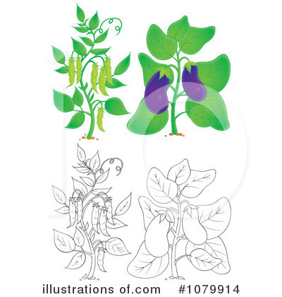 Royalty-Free (RF) Plants Clipart Illustration by Alex Bannykh - Stock Sample #1079914