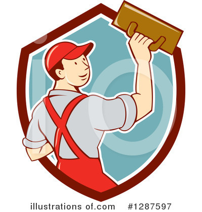 Bricklayer Clipart #1287597 by patrimonio