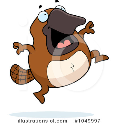 Royalty-Free (RF) Platypus Clipart Illustration by Cory Thoman - Stock Sample #1049997