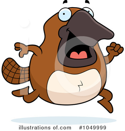 Royalty-Free (RF) Platypus Clipart Illustration by Cory Thoman - Stock Sample #1049999