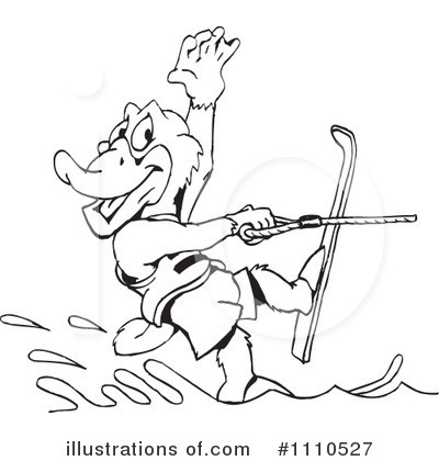 Royalty-Free (RF) Platypus Clipart Illustration by Dennis Holmes Designs - Stock Sample #1110527