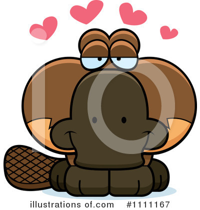 Platypus Clipart #1111167 by Cory Thoman