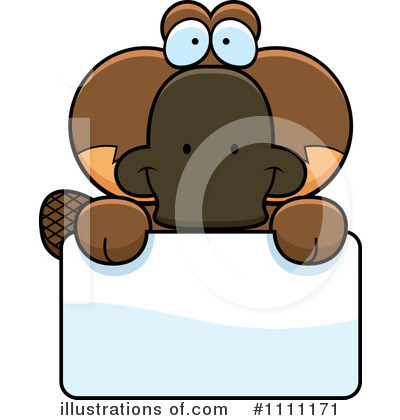 Royalty-Free (RF) Platypus Clipart Illustration by Cory Thoman - Stock Sample #1111171