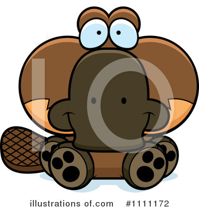 Royalty-Free (RF) Platypus Clipart Illustration by Cory Thoman - Stock Sample #1111172