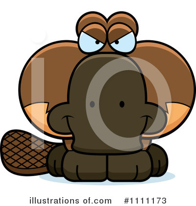 Royalty-Free (RF) Platypus Clipart Illustration by Cory Thoman - Stock Sample #1111173
