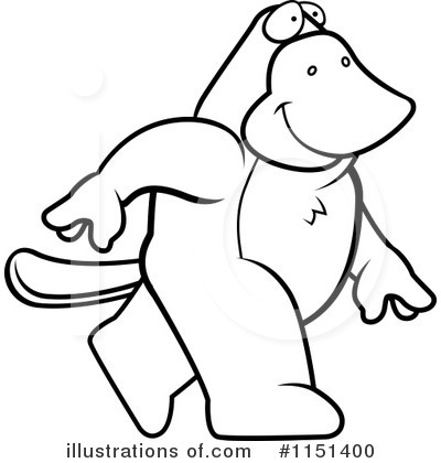 Platypus Clipart #1151400 by Cory Thoman