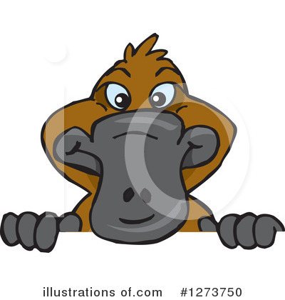 Royalty-Free (RF) Platypus Clipart Illustration by Dennis Holmes Designs - Stock Sample #1273750