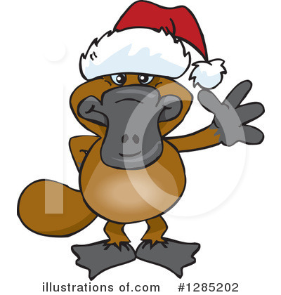Royalty-Free (RF) Platypus Clipart Illustration by Dennis Holmes Designs - Stock Sample #1285202