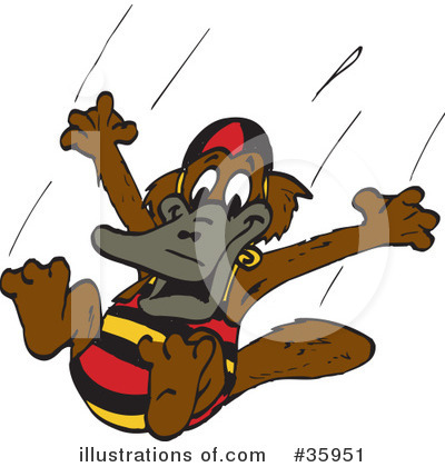 Royalty-Free (RF) Platypus Clipart Illustration by Dennis Holmes Designs - Stock Sample #35951