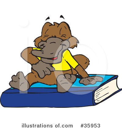 Royalty-Free (RF) Platypus Clipart Illustration by Dennis Holmes Designs - Stock Sample #35953