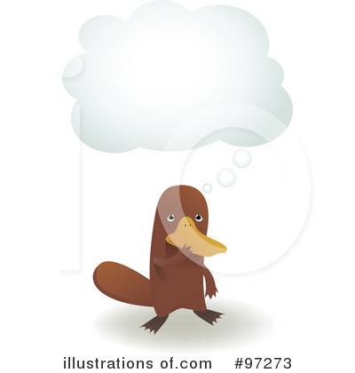Royalty-Free (RF) Platypus Clipart Illustration by PlatyPlus Art - Stock Sample #97273