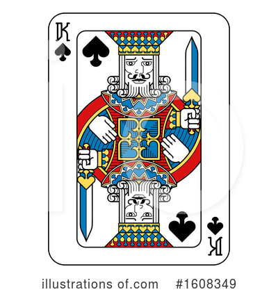 Playing Card Clipart #1608349 by AtStockIllustration