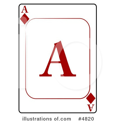 Royalty-Free (RF) Playing Card Clipart Illustration by djart - Stock Sample #4820