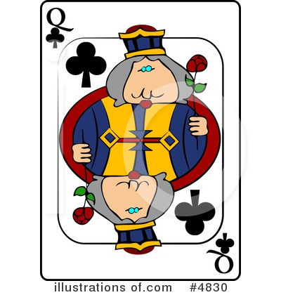 Royalty-Free (RF) Playing Card Clipart Illustration by djart - Stock Sample #4830