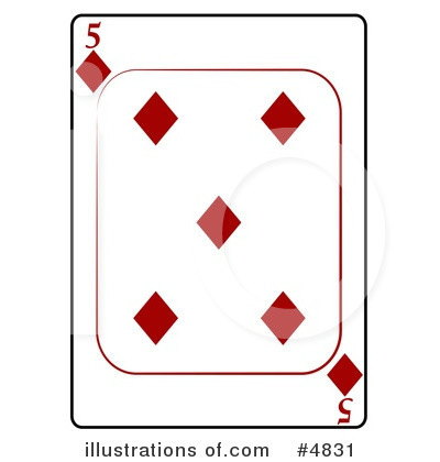 Royalty-Free (RF) Playing Card Clipart Illustration by djart - Stock Sample #4831