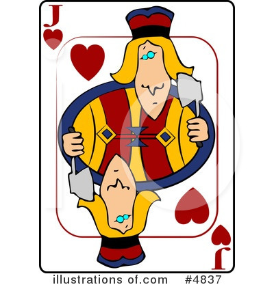 Royalty-Free (RF) Playing Card Clipart Illustration by djart - Stock Sample #4837