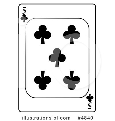 Royalty-Free (RF) Playing Card Clipart Illustration by djart - Stock Sample #4840