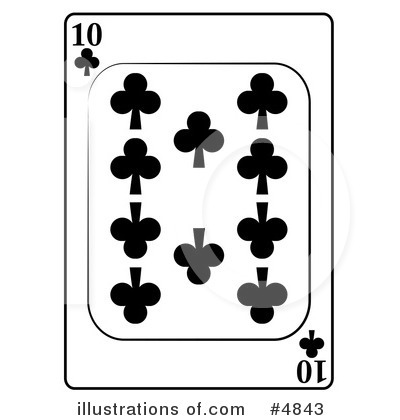 Royalty-Free (RF) Playing Card Clipart Illustration by djart - Stock Sample #4843