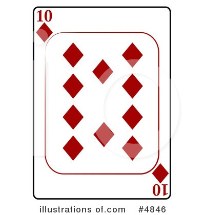 Royalty-Free (RF) Playing Card Clipart Illustration by djart - Stock Sample #4846