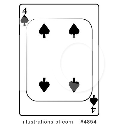 Royalty-Free (RF) Playing Card Clipart Illustration by djart - Stock Sample #4854