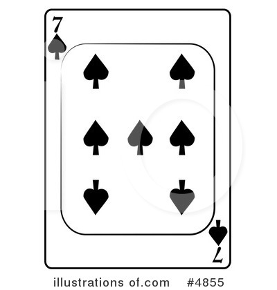 Royalty-Free (RF) Playing Card Clipart Illustration by djart - Stock Sample #4855