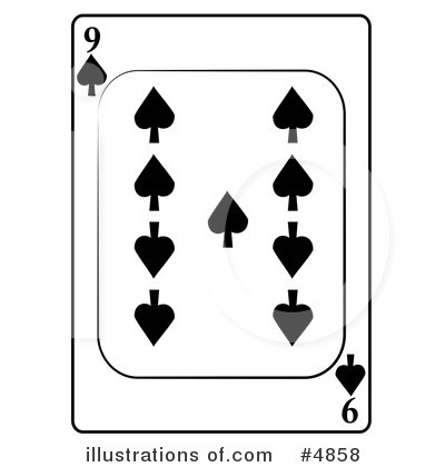 Royalty-Free (RF) Playing Card Clipart Illustration by djart - Stock Sample #4858