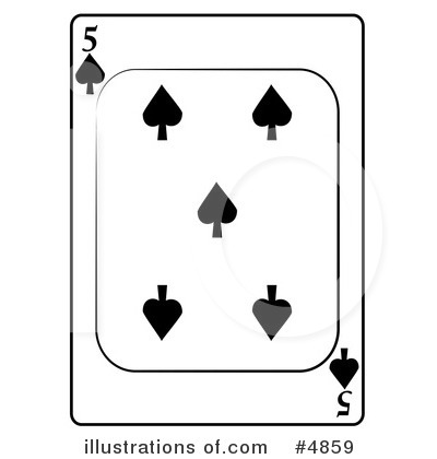 Royalty-Free (RF) Playing Card Clipart Illustration by djart - Stock Sample #4859