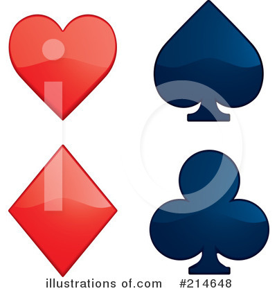 Royalty-Free (RF) Playing Card Suit Clipart Illustration by Cory Thoman - Stock Sample #214648