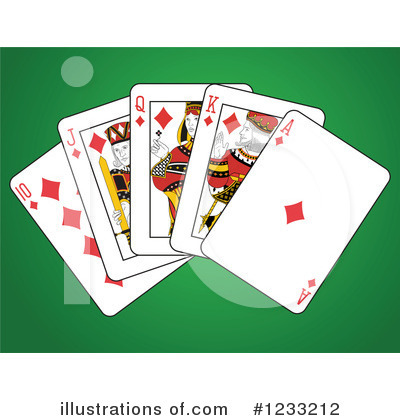 Royalty-Free (RF) Playing Cards Clipart Illustration by Frisko - Stock Sample #1233212
