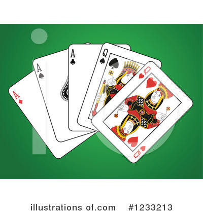 Royalty-Free (RF) Playing Cards Clipart Illustration by Frisko - Stock Sample #1233213
