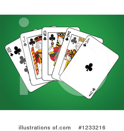 Royalty-Free (RF) Playing Cards Clipart Illustration by Frisko - Stock Sample #1233216
