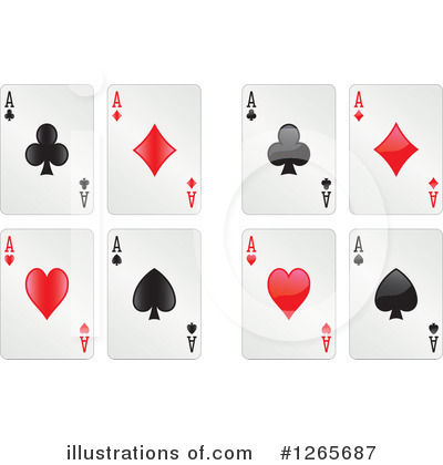 Royalty-Free (RF) Playing Cards Clipart Illustration by Frisko - Stock Sample #1265687