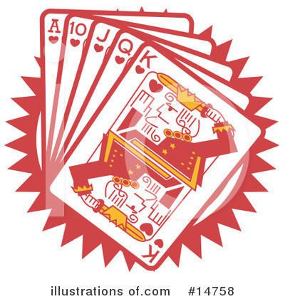 Royalty-Free (RF) Playing Cards Clipart Illustration by Andy Nortnik - Stock Sample #14758