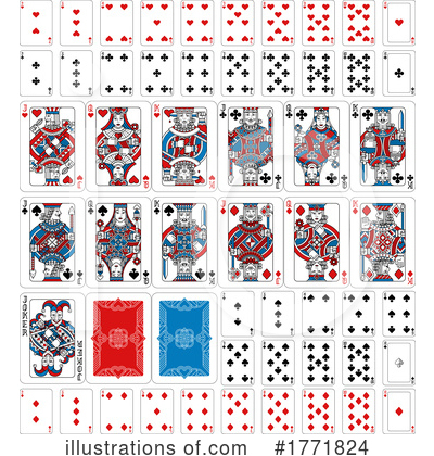 Royalty-Free (RF) Playing Cards Clipart Illustration by AtStockIllustration - Stock Sample #1771824