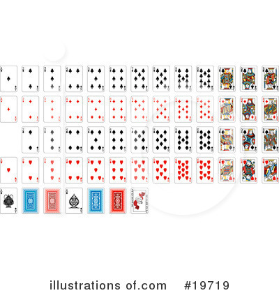 Royalty-Free (RF) Playing Cards Clipart Illustration by AtStockIllustration - Stock Sample #19719