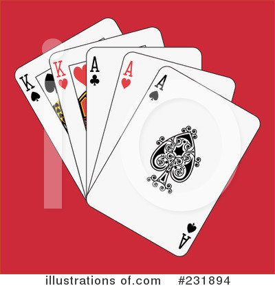 Royalty-Free (RF) Playing Cards Clipart Illustration by Frisko - Stock Sample #231894