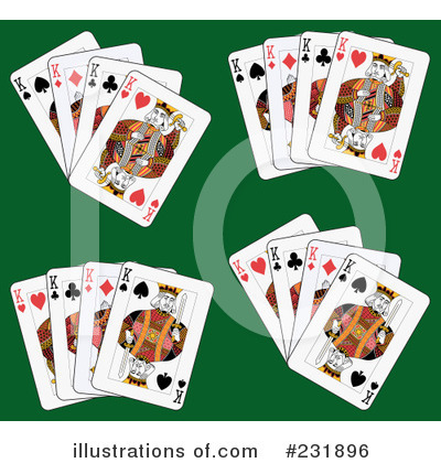 Royalty-Free (RF) Playing Cards Clipart Illustration by Frisko - Stock Sample #231896