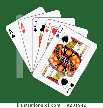 Royalty-Free (RF) Playing Cards Clipart Illustration by Frisko - Stock Sample #231942