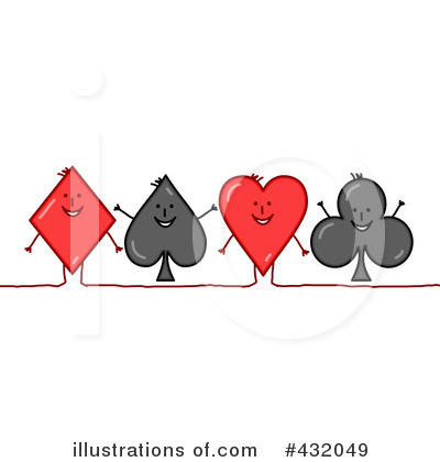 Royalty-Free (RF) Playing Cards Clipart Illustration by NL shop - Stock Sample #432049