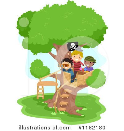 Tree House Clipart #1182180 by BNP Design Studio