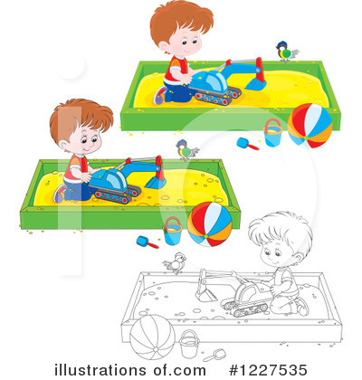 Royalty-Free (RF) Playing Clipart Illustration by Alex Bannykh - Stock Sample #1227535