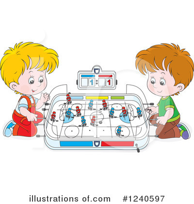 Royalty-Free (RF) Playing Clipart Illustration by Alex Bannykh - Stock Sample #1240597