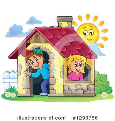 Royalty-Free (RF) Playing Clipart Illustration by visekart - Stock Sample #1299756
